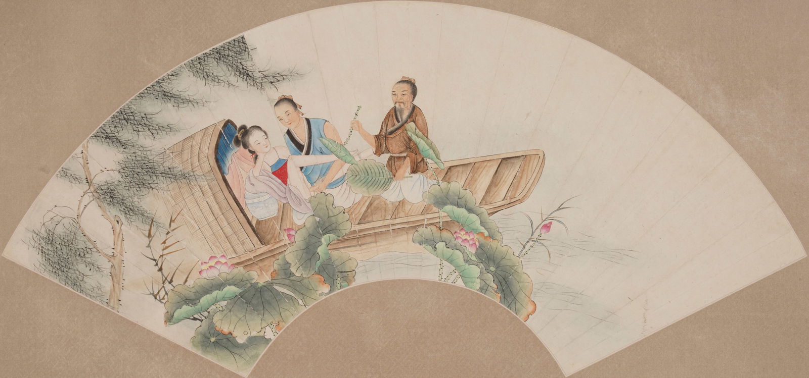 Anonymous person Story Fan: Name Anonymous person Story Fan Dimensions 48*16.5 Condition Additional photographs and condition reports are available upon request as a courtesy to our clients. Any condition repor