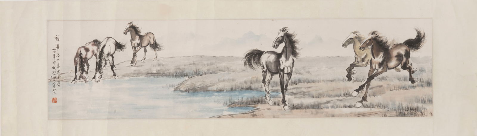 Xu Beihong's Fine Horse Drawing Book Core (1 of 6)