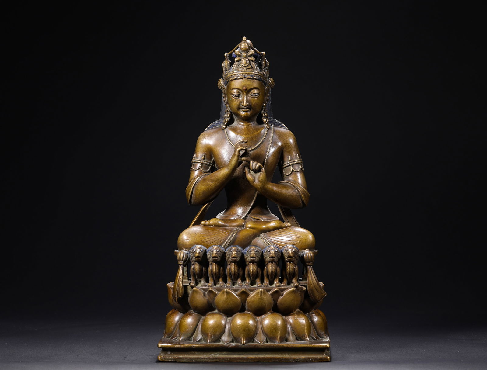 11th-century alloy copper Guanyin statue (1 of 8)