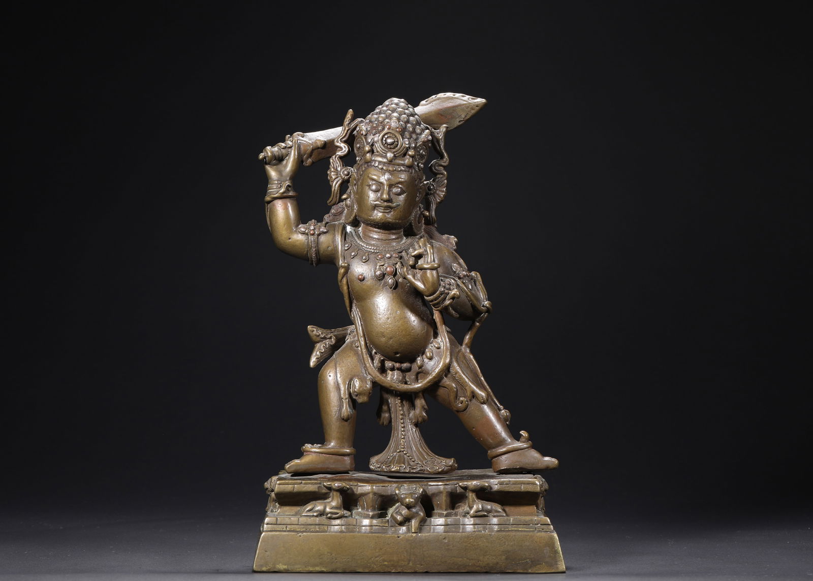 11th-century alloy copper Vajra Buddha statue (1 of 9)