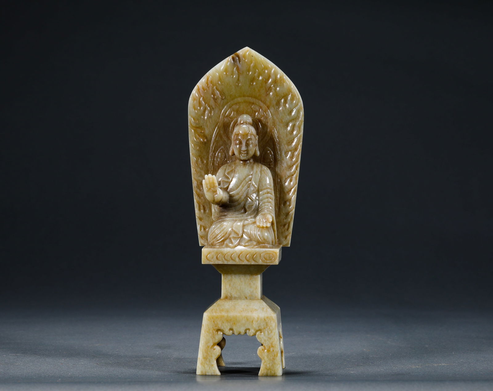 Hetian Jade Bench Buddha from the Northern Wei Dynasty (1 of 9)