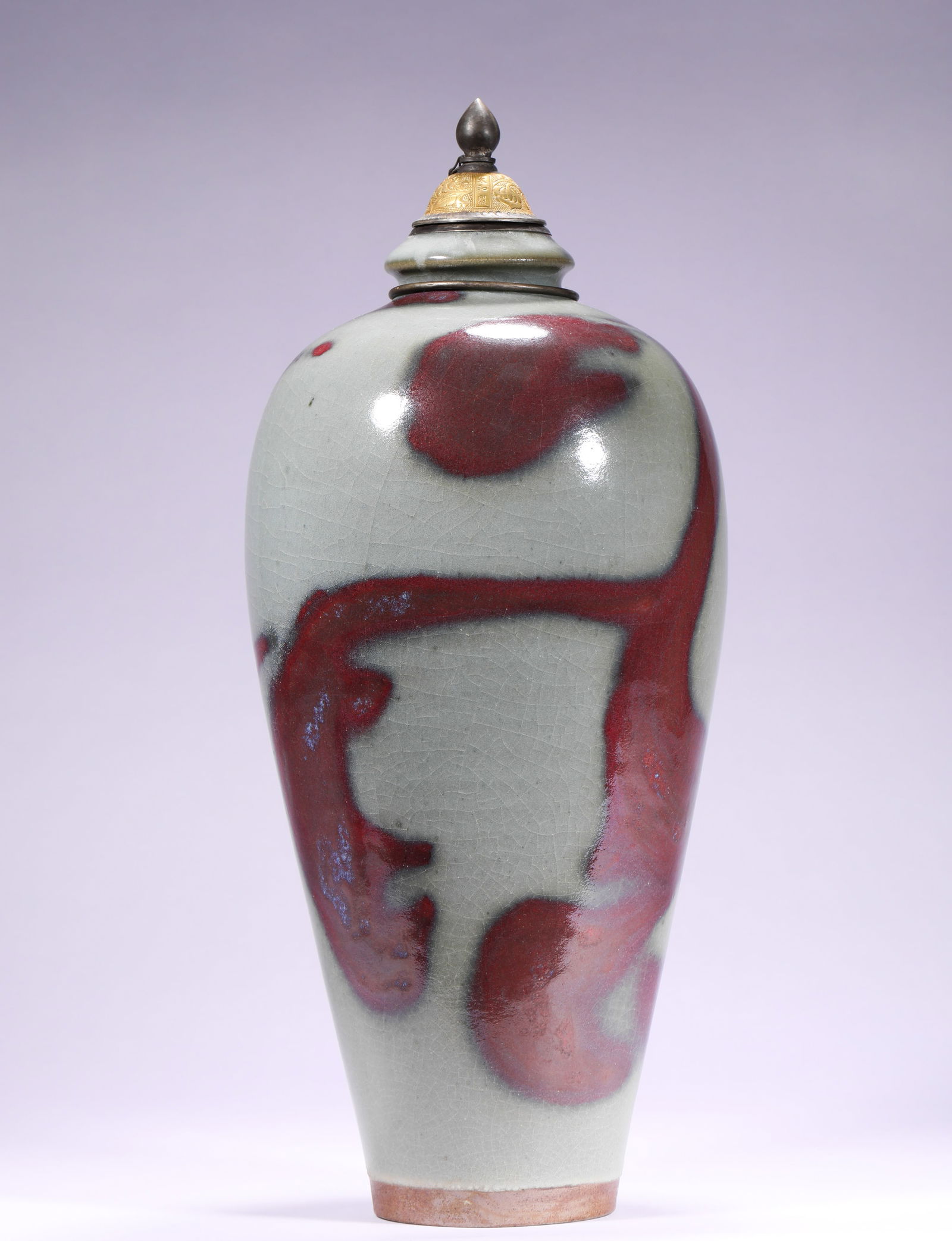 SONG DYNASTY, JUN KILN CHANGED GLAZE PLUM VASE (1 of 9)