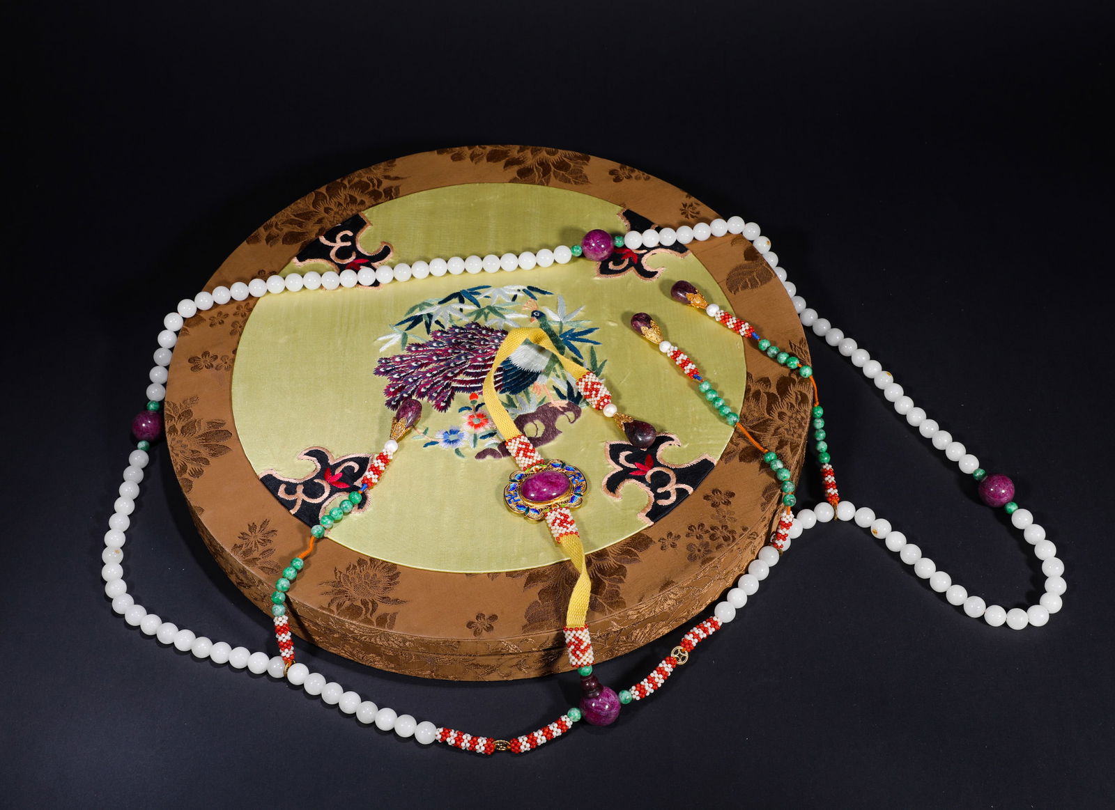 QING DYNASTY, HETIAN JADE COURT BEADS (1 of 8)