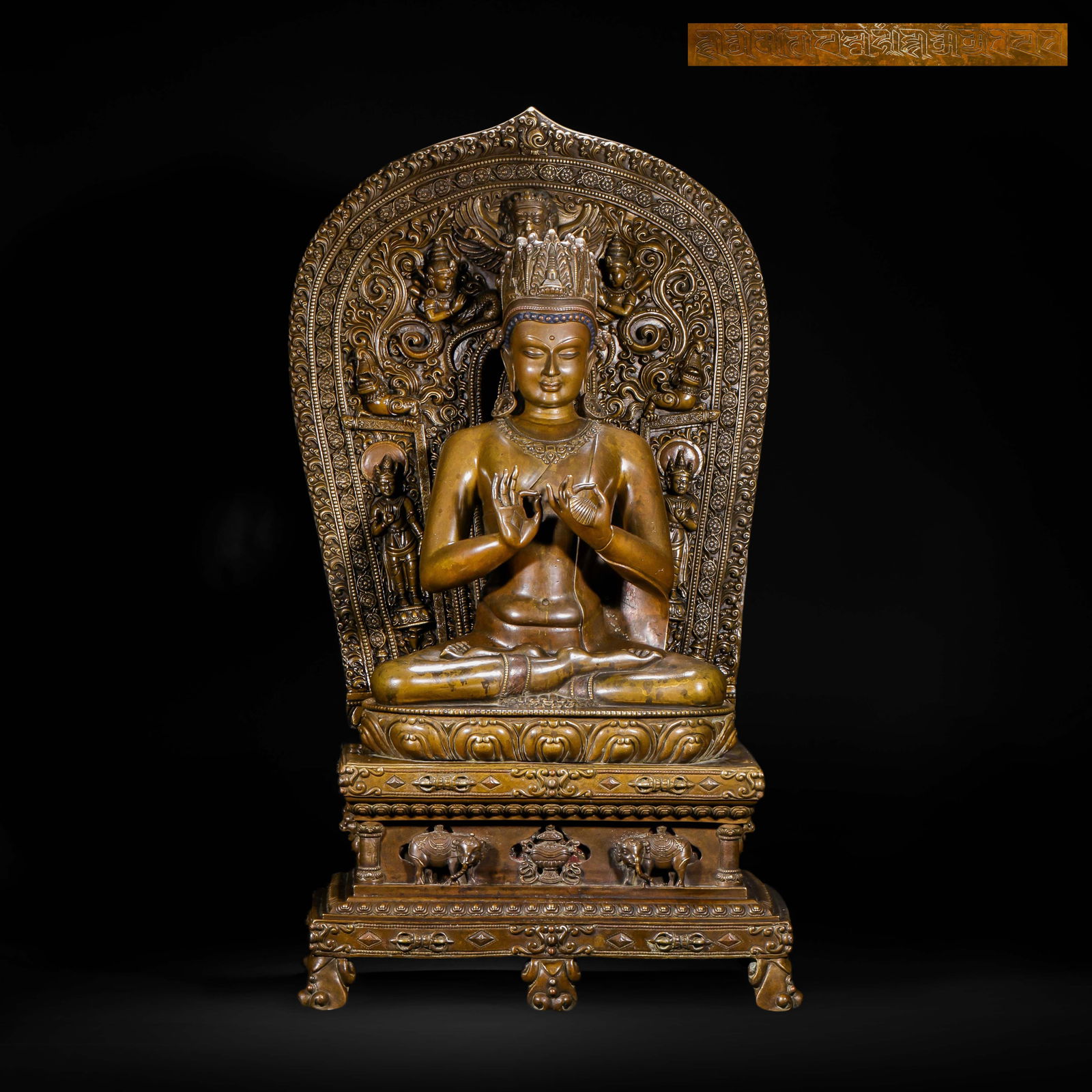 COPPER BUDDHA STATUES FROM THE 14TH CENTURY: Name COPPER BUDDHA STATUES FROM THE 14TH CENTURY Dimensions H:60cm W:34cm Weight21250g This statue is Vairocana Buddha, whose style originated from the Pala Dynasty in Northeast India. It was later in