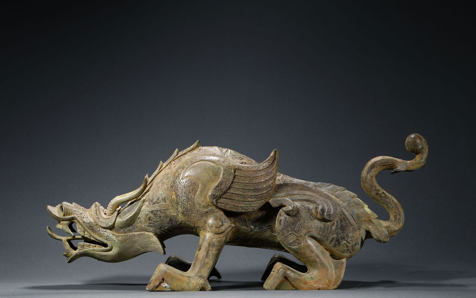 THE BRONZE WINGED AUSPICIOUS BEAST OF THE HAN DYNASTY (1 of 10)