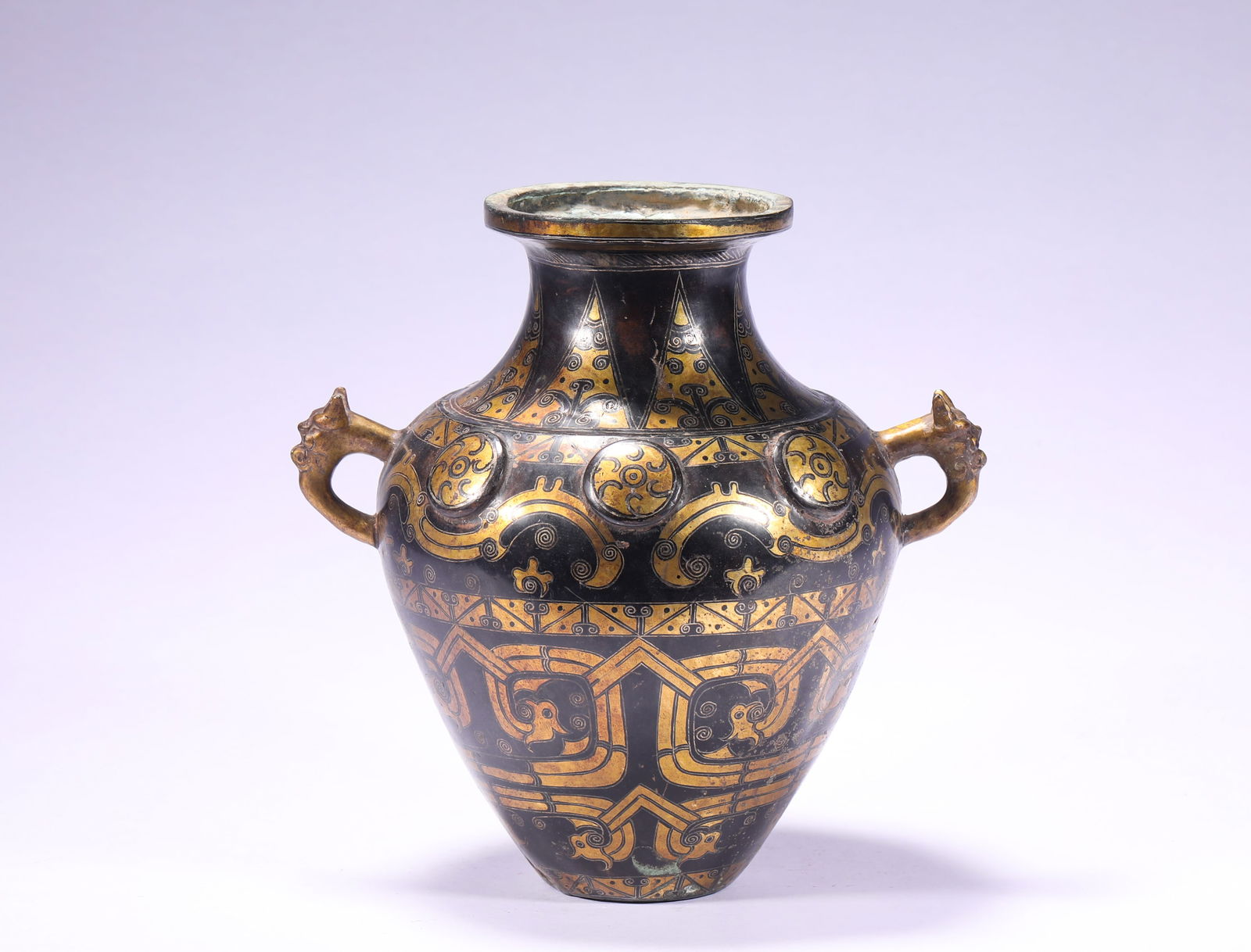 SHANG DYNASTY BRONZE TAOTIE PATTERN APPRECIATION VASE (1 of 8)