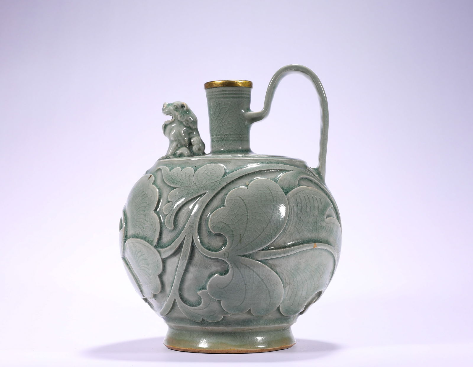 A SKY-BLUE EWER FROM THE YAOZHOU KILN OF THE NORTHERN SONG DYNASTY (1 of 10)
