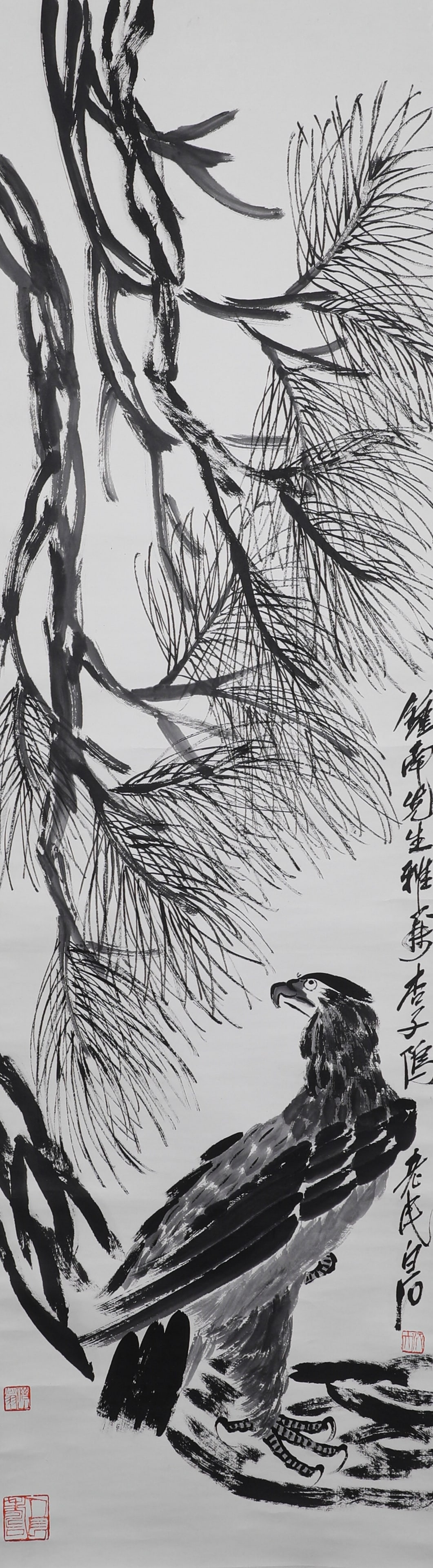 QI BAISHI'S VERTICAL SCROLL: Name QI BAISHI'S VERTICAL SCROLL Dimensions H:167cm,W:47cm Condition Additional photographs and condition reports are available upon request as a courtesy to our clients. Any conditi
