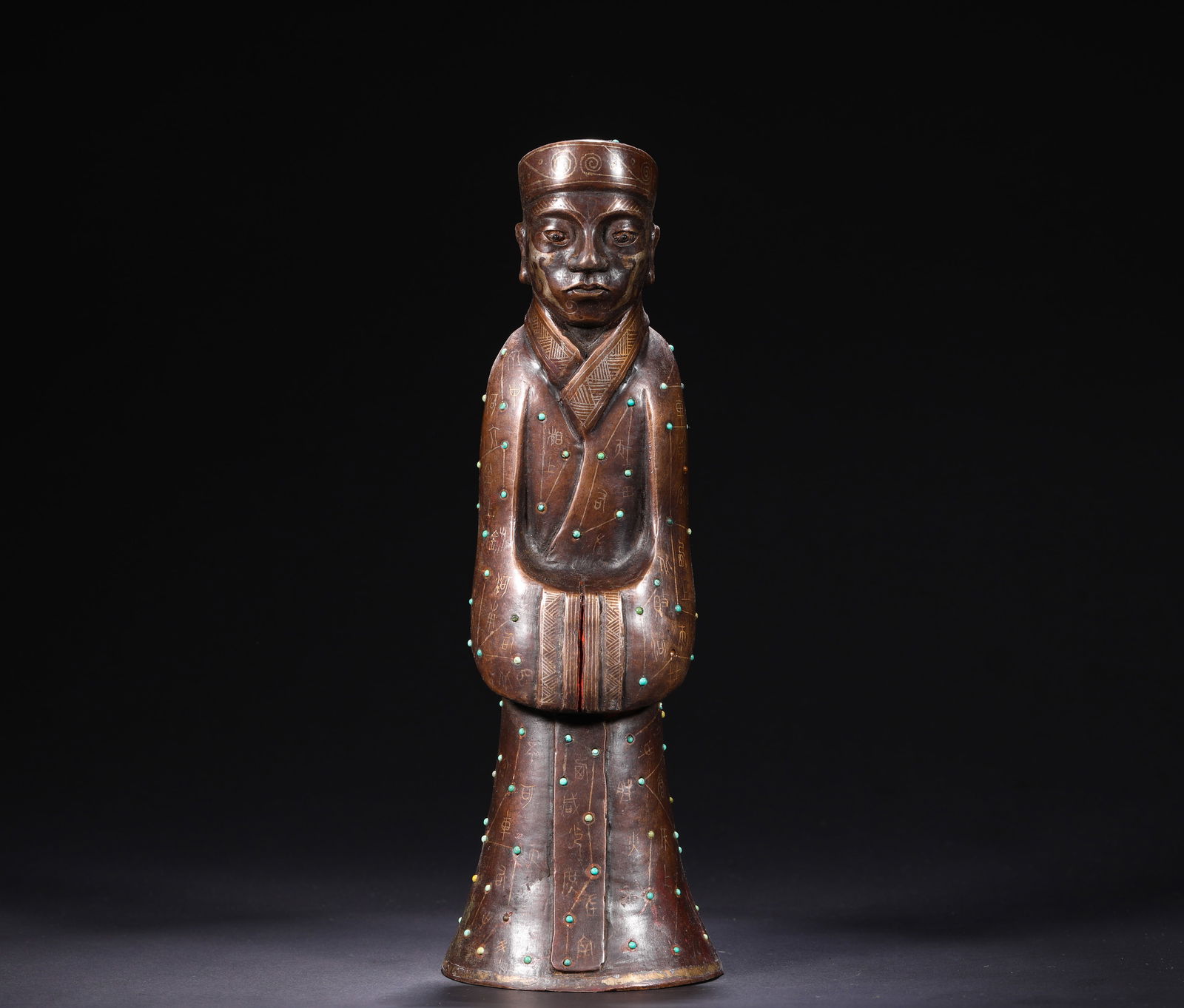 HAN DYNASTY, TONGCUO GOLD AND SILVER ACUPOINT FIGURE (1 of 9)