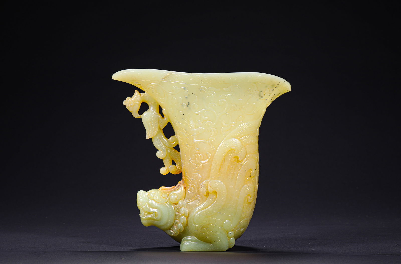 TANG DYNASTY, HETIAN JADE WINE CUP: Name TANG DYNASTY, HETIAN JADE WINE CUP Dimensions H:15cm W:15cm Weight:600g Condition Additional photographs and condition reports are available upon request as a courtesy to our