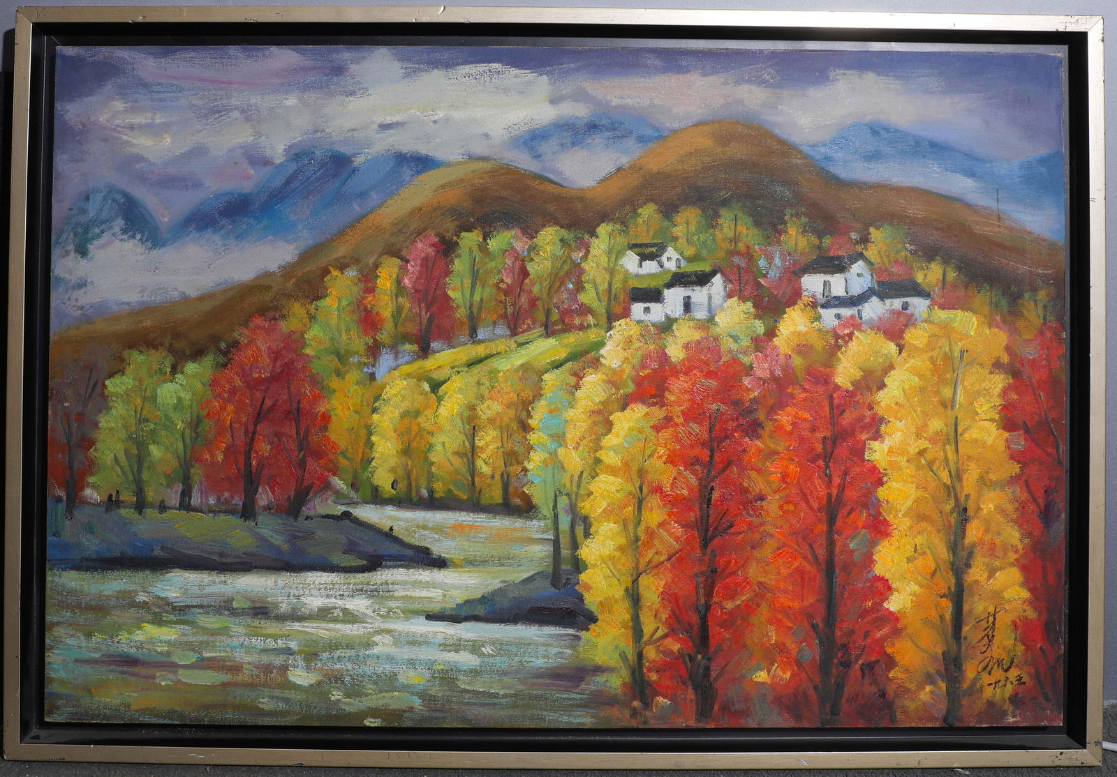 LIN FENGMIAN, ATTRIBUTED TO FINE OIL PAINTING: Name LIN FENGMIAN, ATTRIBUTED TO FINE OIL PAINTING Dimensions H:70cm,W:99cm Condition Additional photographs and condition reports are available upon request as a courtesy to our cli