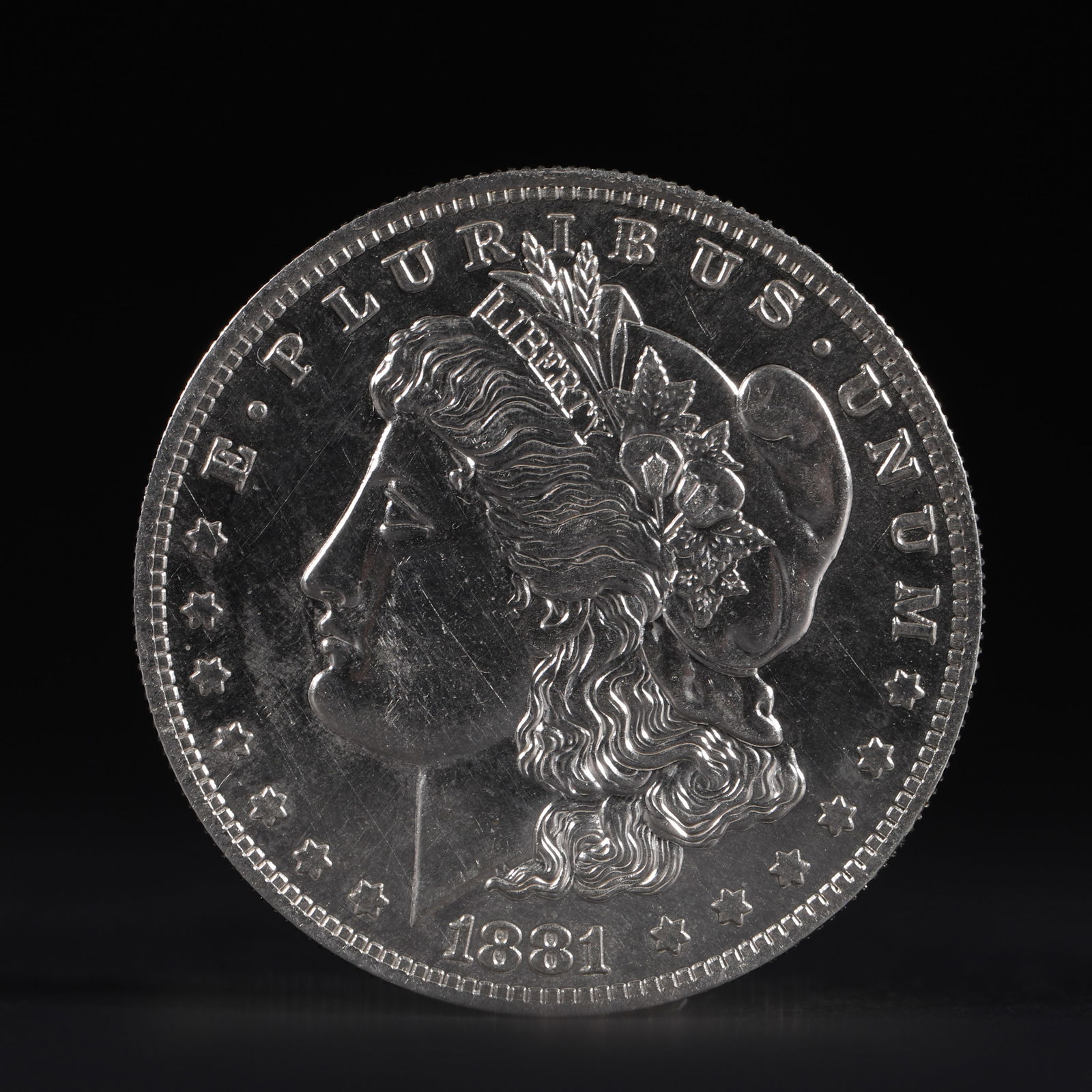 AMERICAN MORGAN SILVER DOLLAR, 1881 (1 of 3)