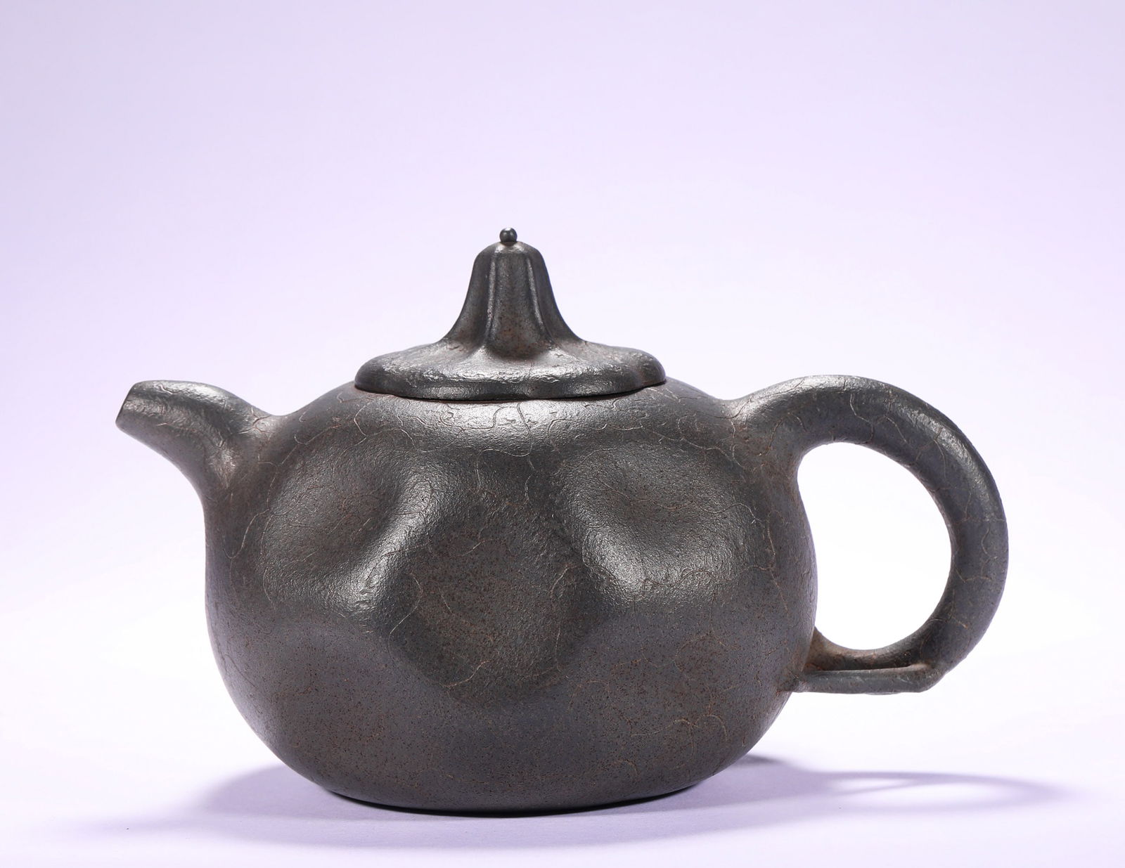 QING DYNASTY, PURPLE CLAY TEAPOT: Name QING DYNASTY, PURPLE CLAY TEAPOT Dimensions H: 11 CM; W: 9.5 CM Condition Additional photographs and condition reports are available upon request as a courtesy to our clients. A