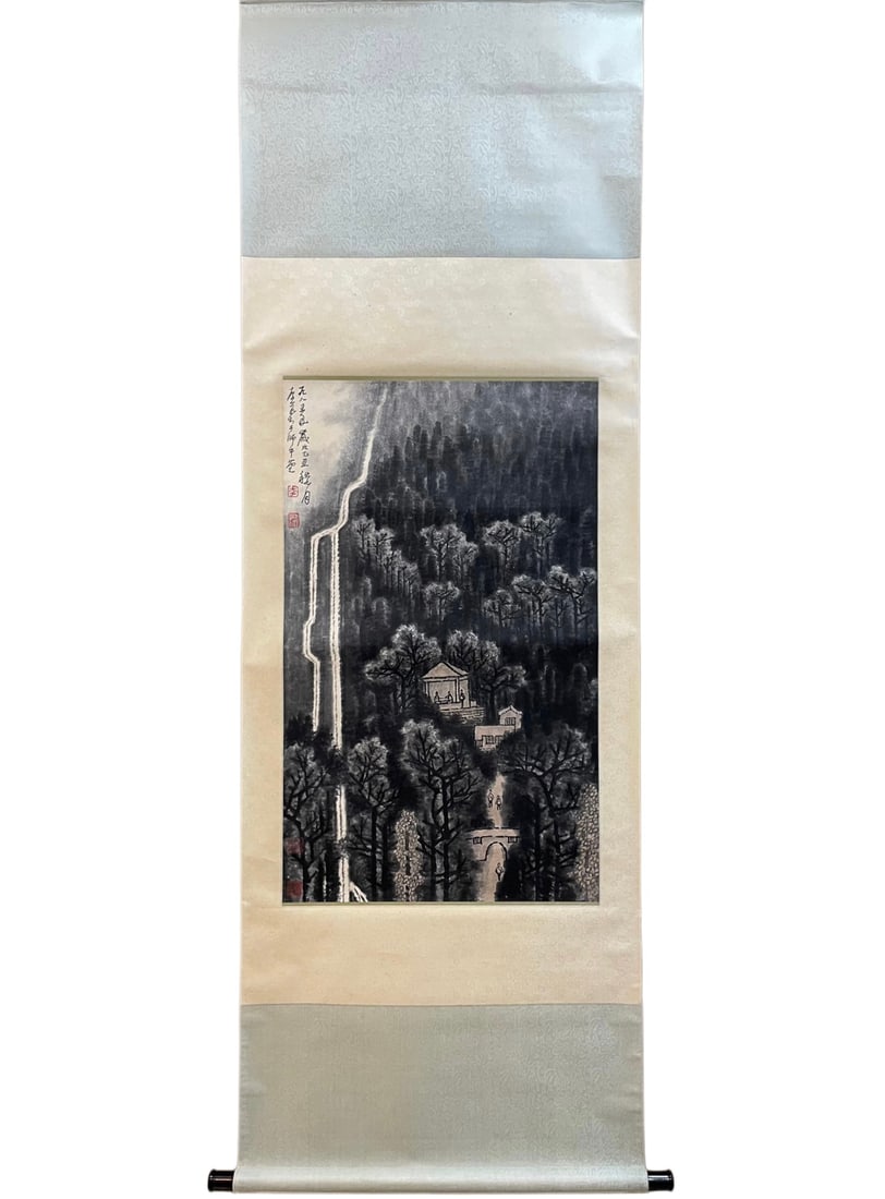 LI KERAN (1907-1989) (ATTRIBUTED)LANDSCAPE VERTICAL SCROLL (1 of 9)