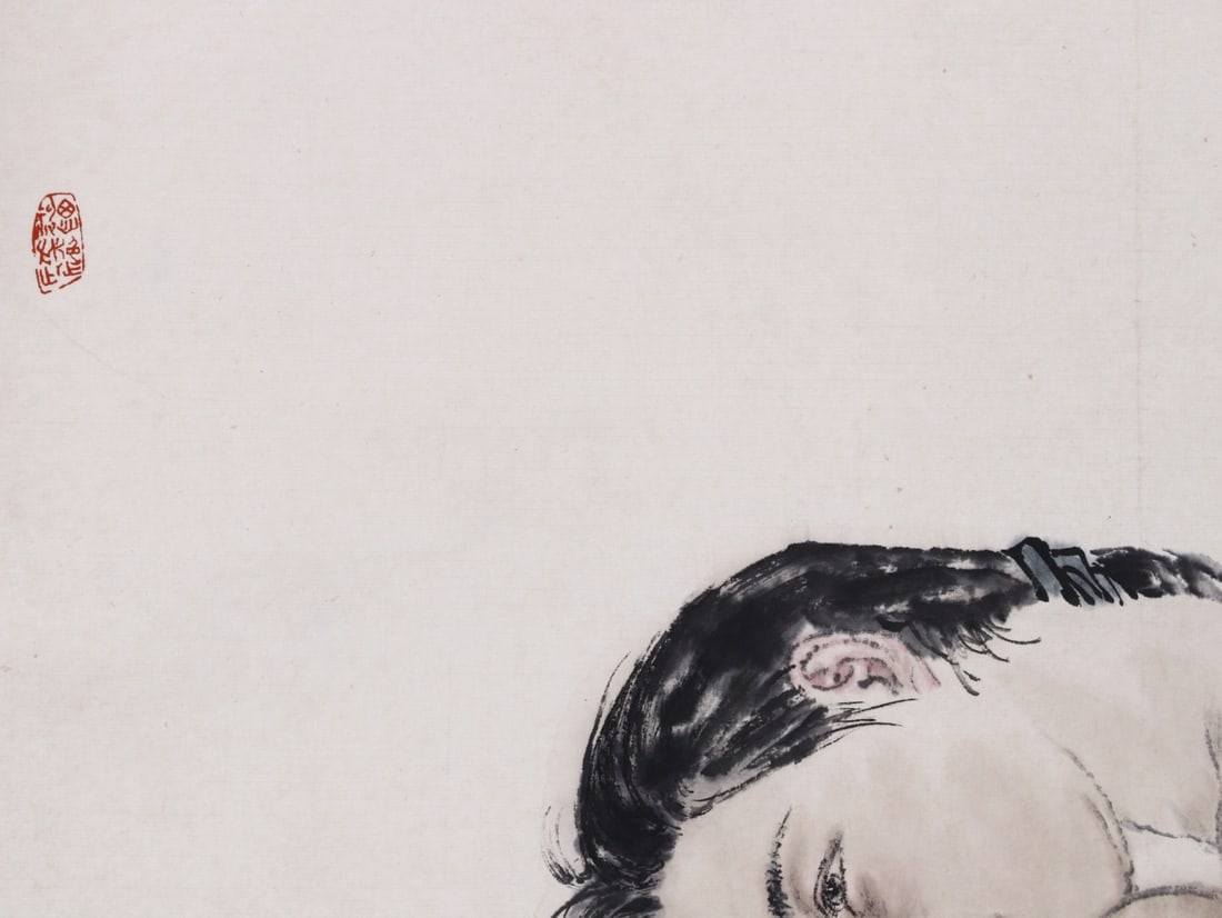 HE JIAYING FIGURE SCROLL (ATTRIBUTED) - 6