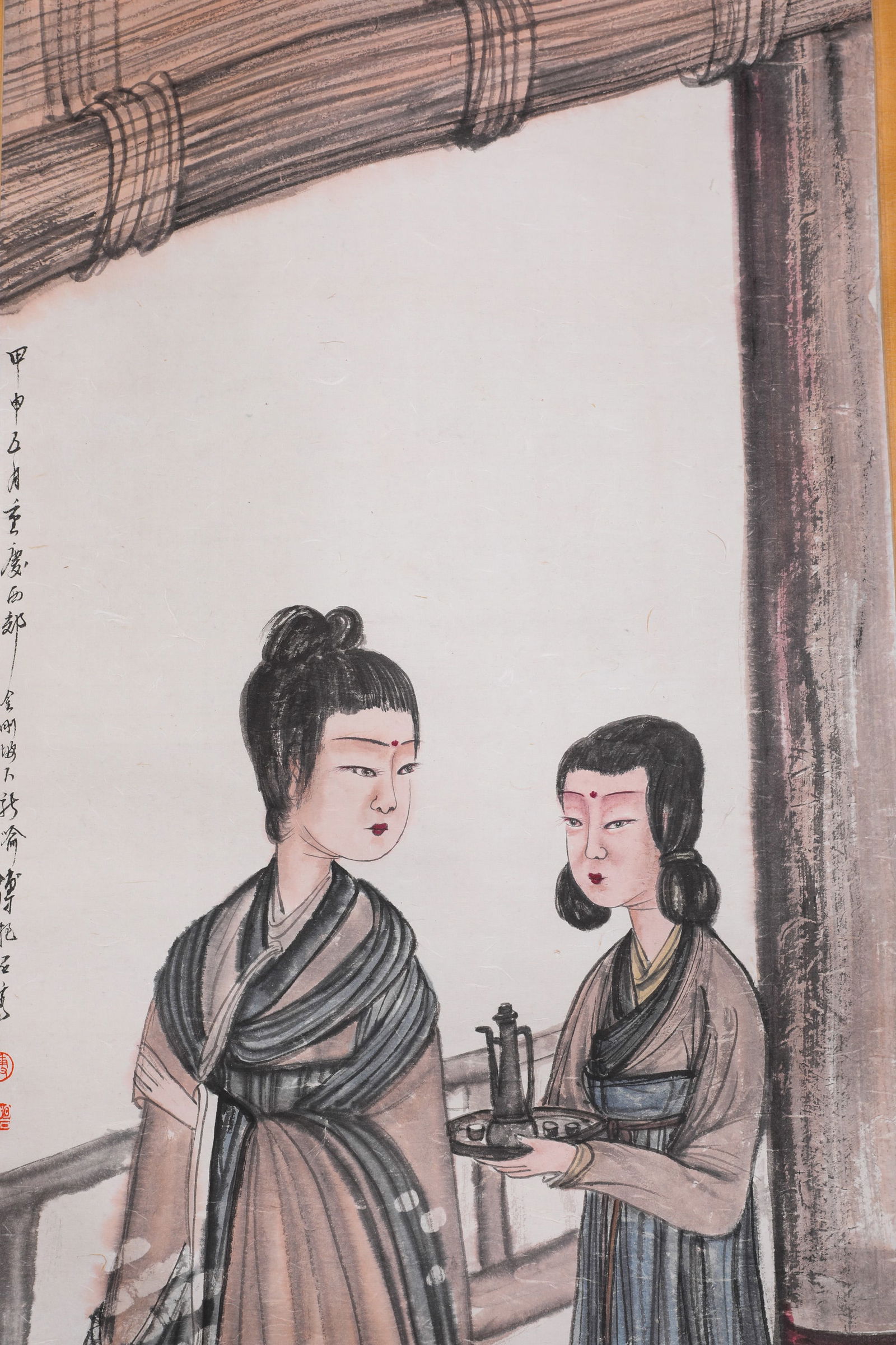 FINE PORTRAIT SCROLL BY FU BAOSHI - 3