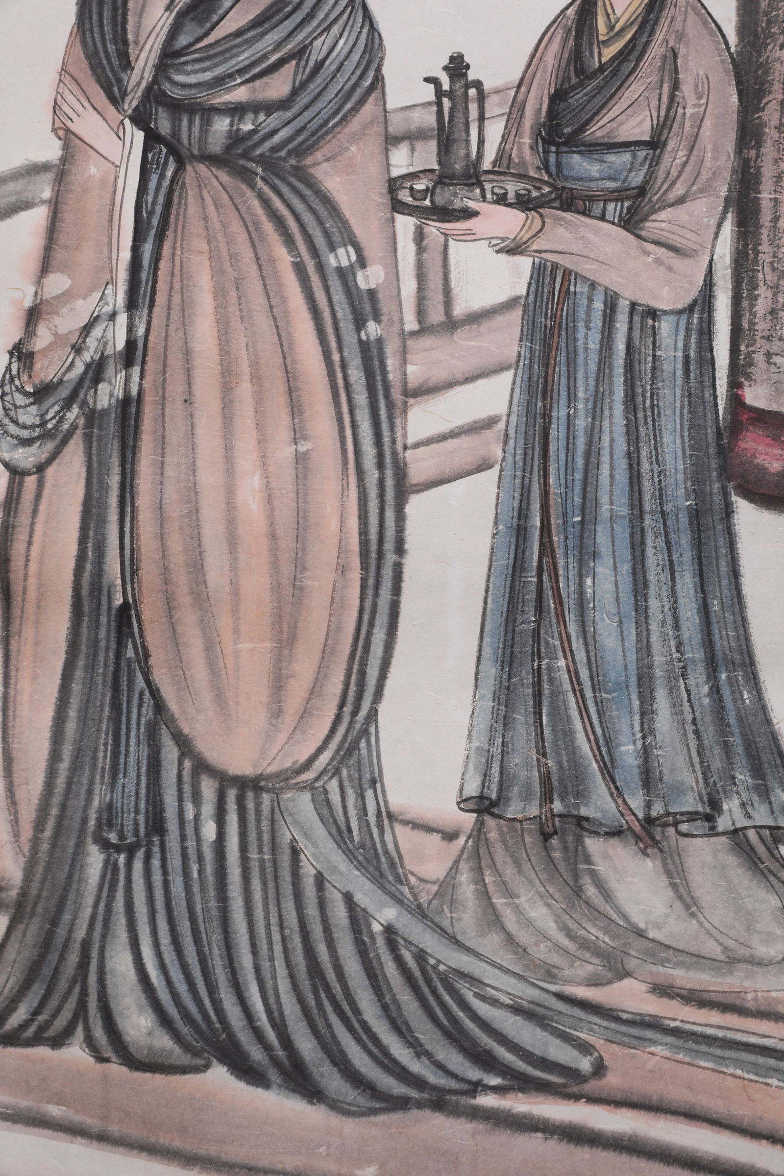 FINE PORTRAIT SCROLL BY FU BAOSHI - 4