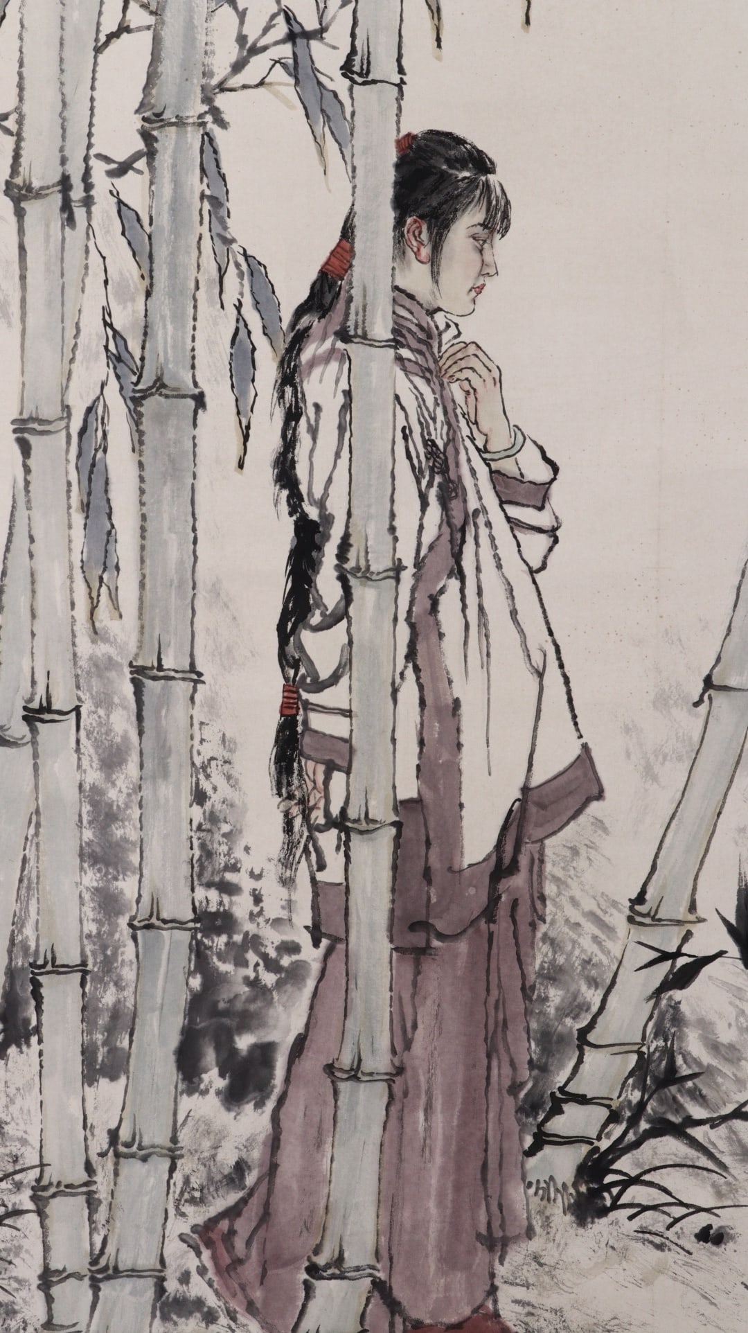 HE JIAYING FIGURE SCROLL (ATTRIBUTED) - 2