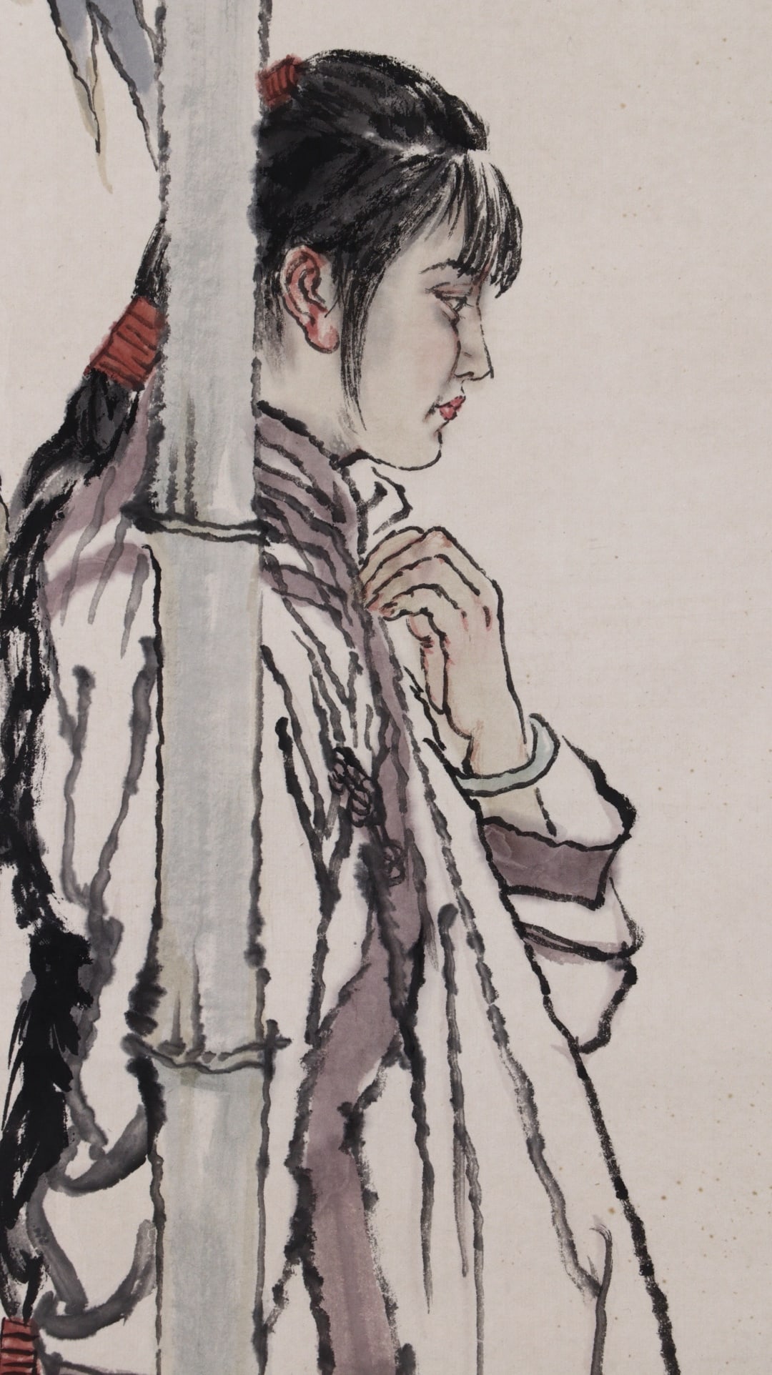 HE JIAYING FIGURE SCROLL (ATTRIBUTED) - 3