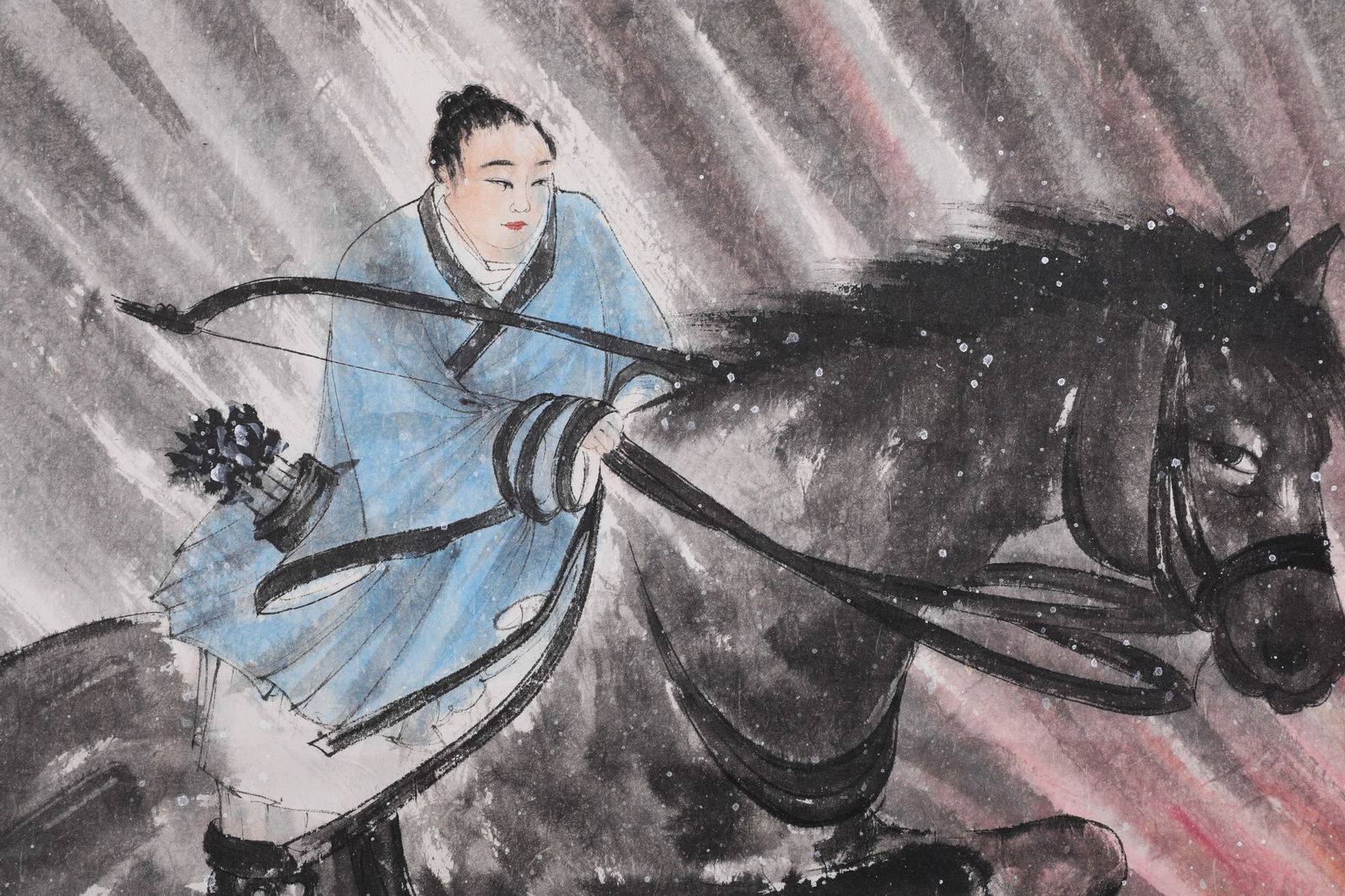 A PORTRAIT SCROLL BY FU BAOSHI - 3