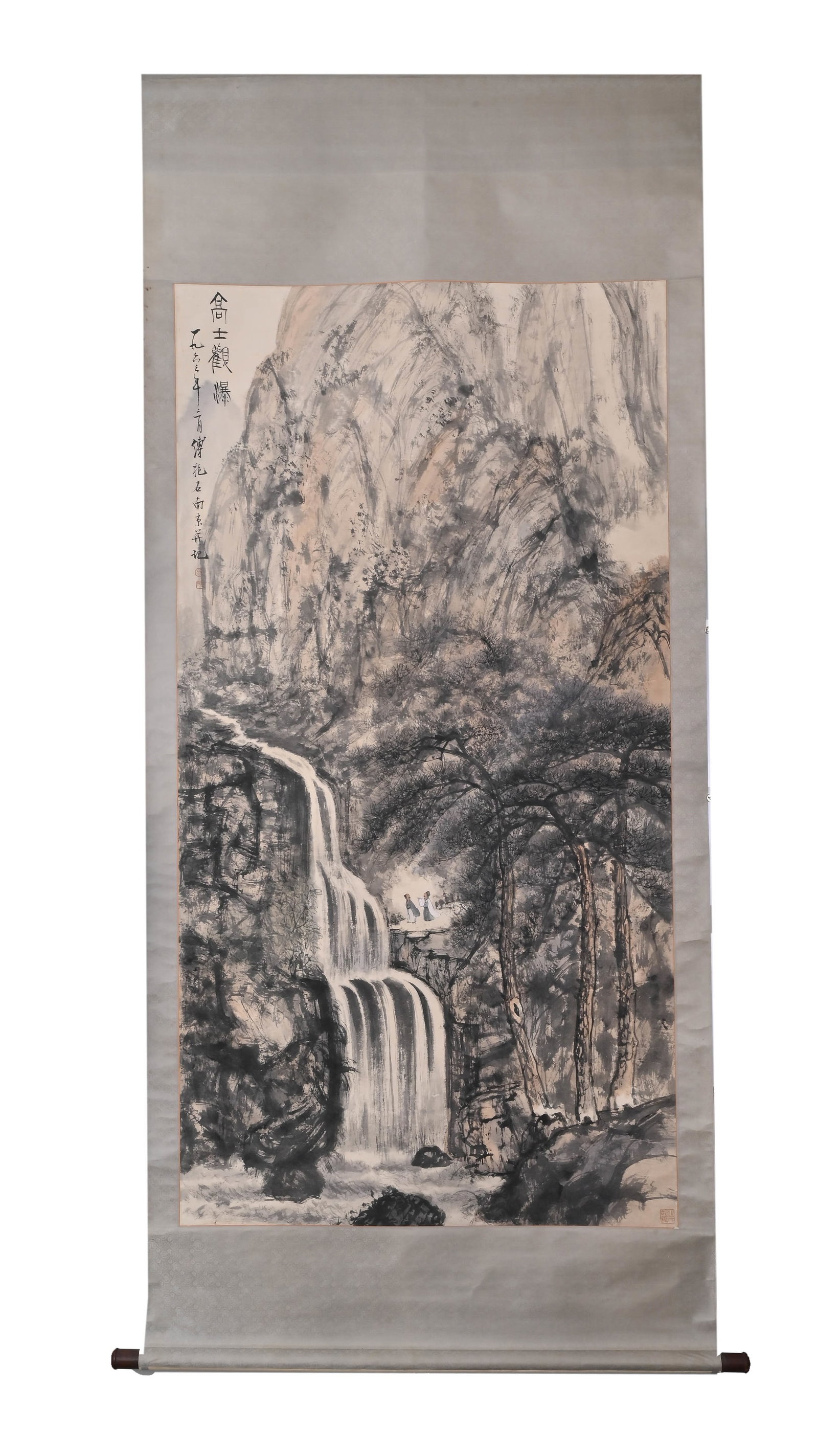 FU BAOSHI (ATTRIBUTED)'S VIEW OF A WATERFALL, SIX FEET LONG (1 of 9)