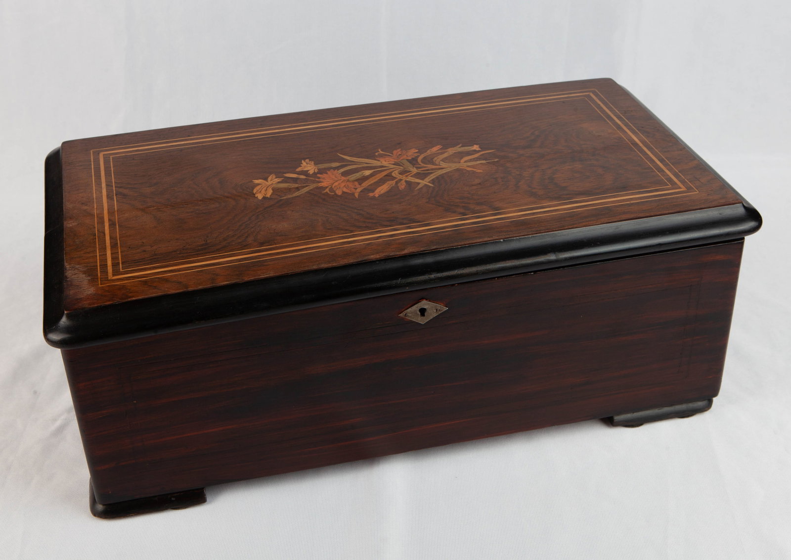 PICARD-LION (GENEVA, SWITZERLAND) MUSIC BOX WITH BRASS MOVEMENT (1 of 11)