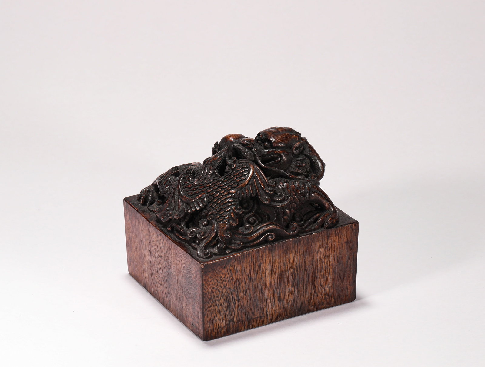 QING DYNASTY SANDALWOOD SEAL (1 of 7)