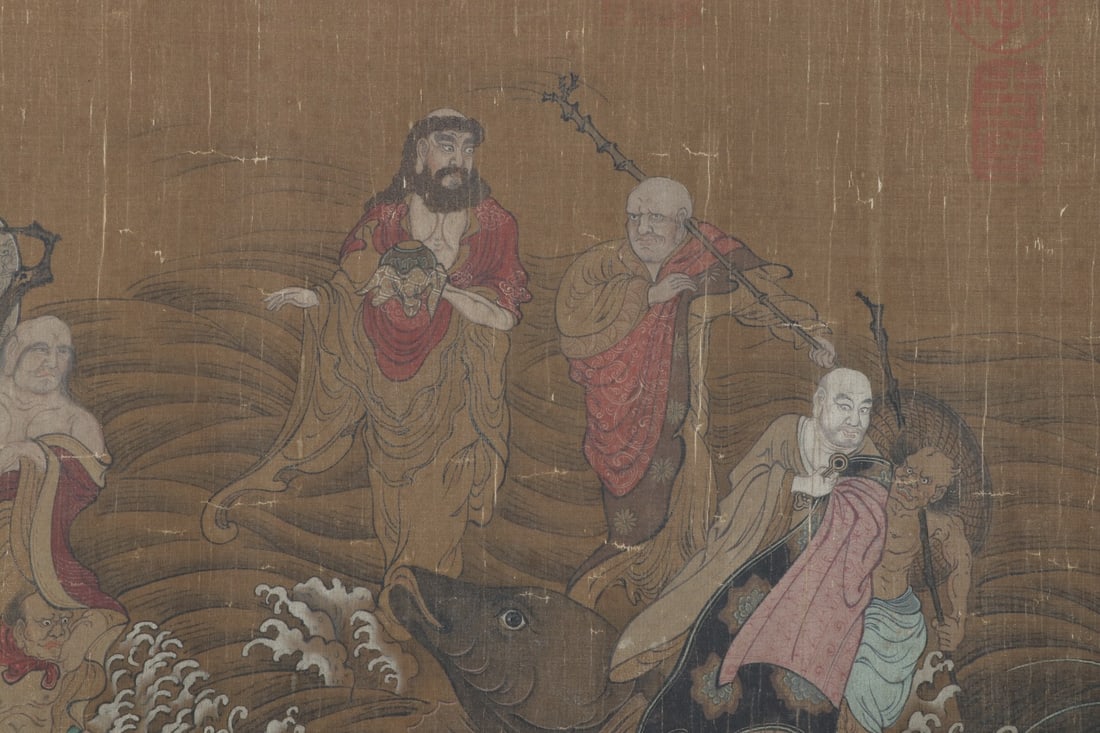 WU DAOZI(ATTRIBUTED) FIGURE SCROLL - 6
