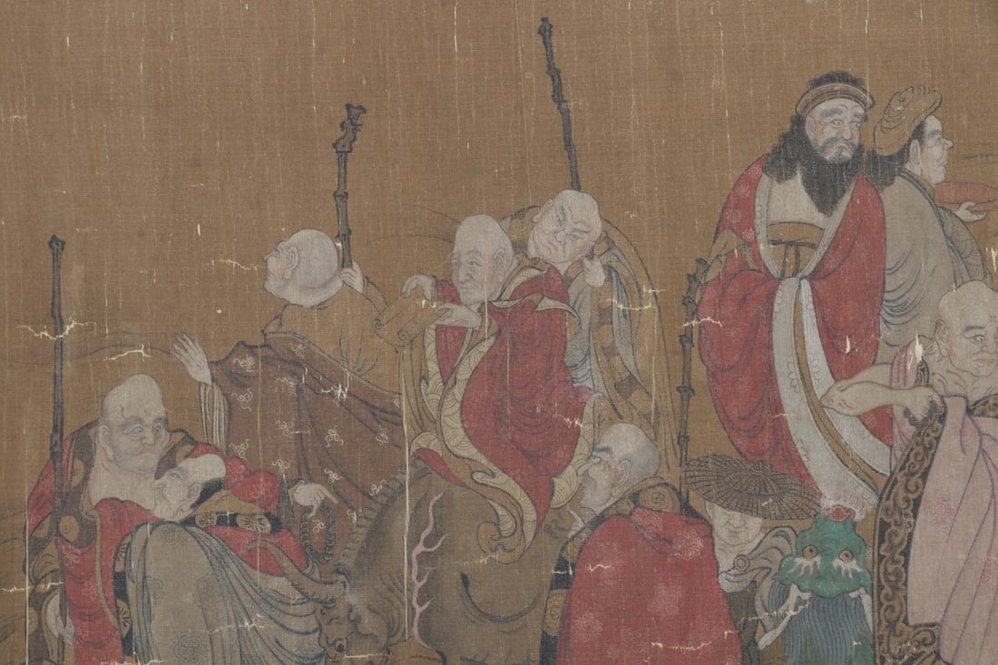 WU DAOZI(ATTRIBUTED) FIGURE SCROLL - 8