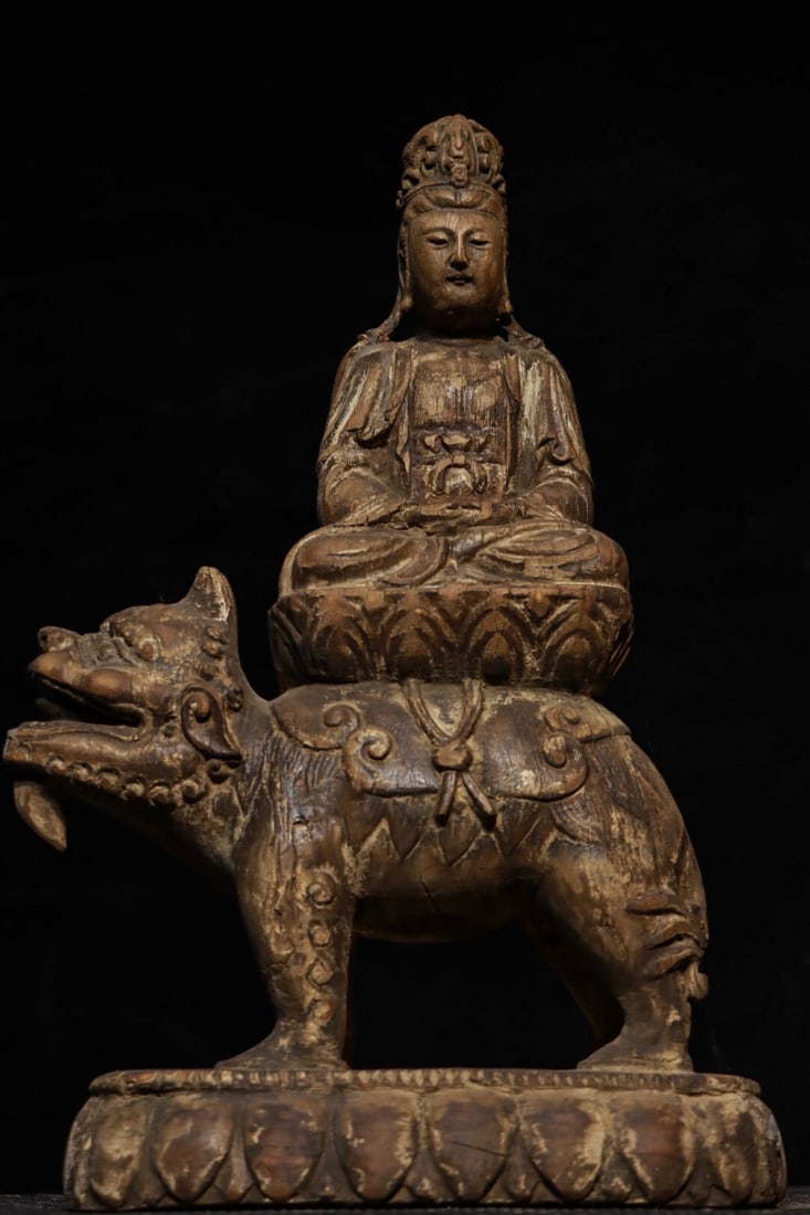 SONG DYNASTY LION-ROARING GUANYIN BODHISATTVA STATUE (1 of 9)
