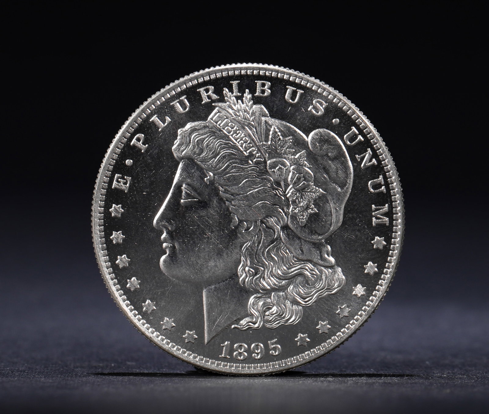 AMERICAN MORGAN SILVER DOLLAR, 1895 (1 of 3)