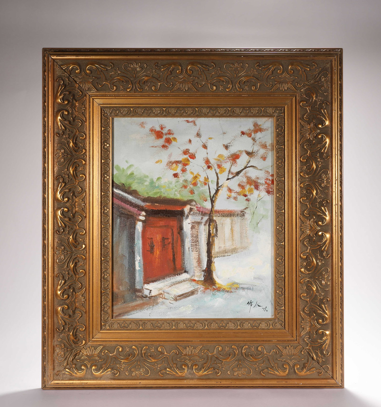 OIL BY WU ZUOREN (ATTRIBUTED): Name OIL BY WU ZUOREN (ATTRIBUTED) Dimensions 47x52cm 25x33cm Condition Additional photographs and condition reports are available upon request as a courtesy to our clients. Any co