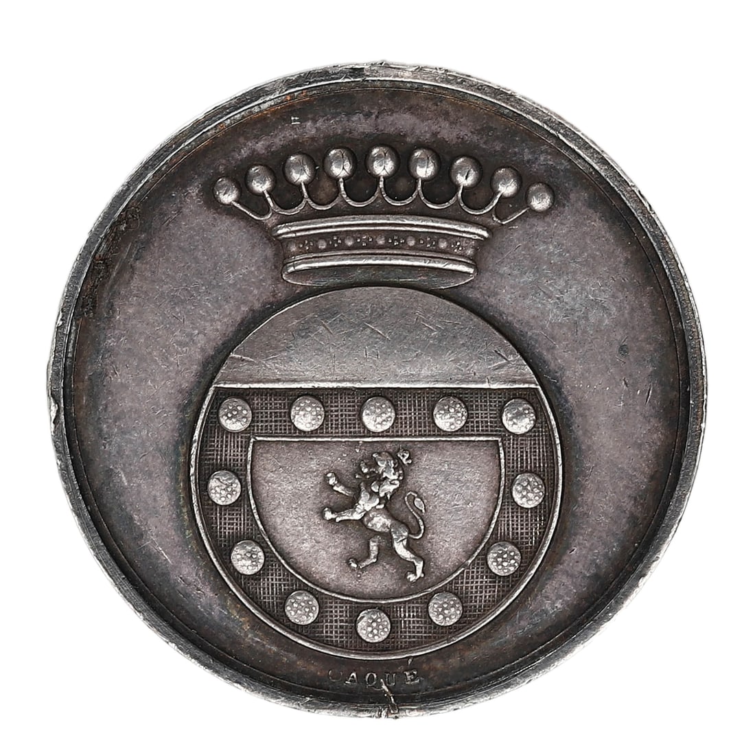 FRENCH SILVER MEDAL OF THE SOCIÉTÉ D’AGRICULTURE, BELLES-LETTRES, SCIENCES ET ARTS, POITIERS: Dimensions: Diameter: 1 1/16 in. (26.5 mm); Weight: 7.8 g Description: A finely struck French silver medal issued by the Societe d'Agriculture, Belles-Lettres, Sciences et Arts de Poitiers. The