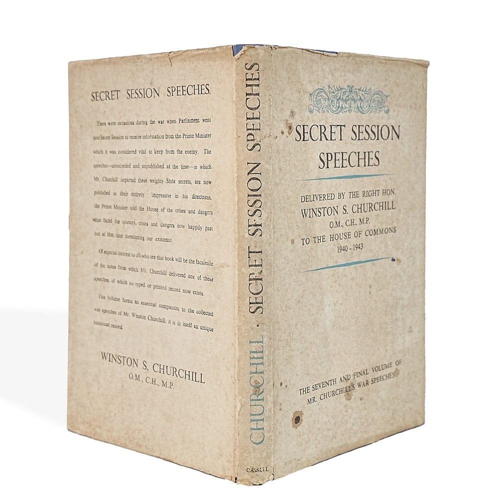 WINSTON S. CHURCHILL SIGNED "SECRET SESSION SPEECHES" BOOK - 5