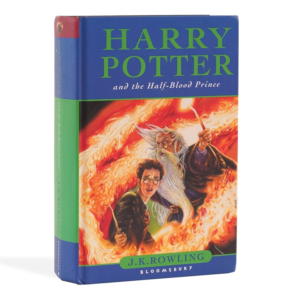 J.K. ROWLING SIGNED "HARRY POTTER AND THE HALF-BLOOD PRINCE" FIRST EDITION: 8 1/8 x 5 3/8 in (20.5 x 13.5 cm) This signed first edition of Harry Potter and the Half-Blood Prince represents an exceptional intersection of modern literary history and autograph collecting. As the