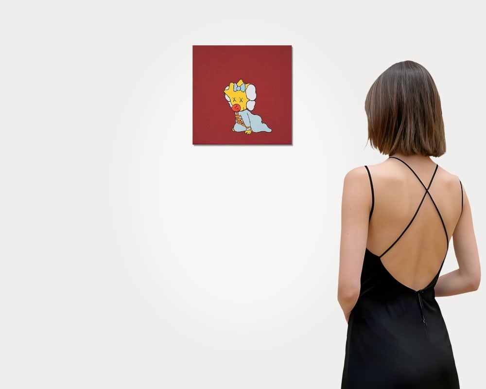 KAWS (B.1974), ATTRIBUTED TO, ACRYLIC ON CANVAS - 2