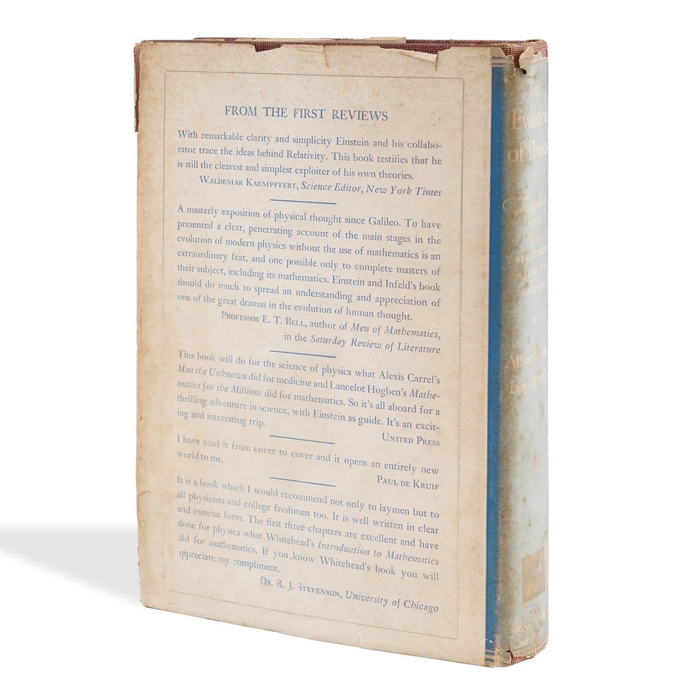 ALBERT EINSTEIN SIGNED "THE EVOLUTION OF PHYSICS" - 2