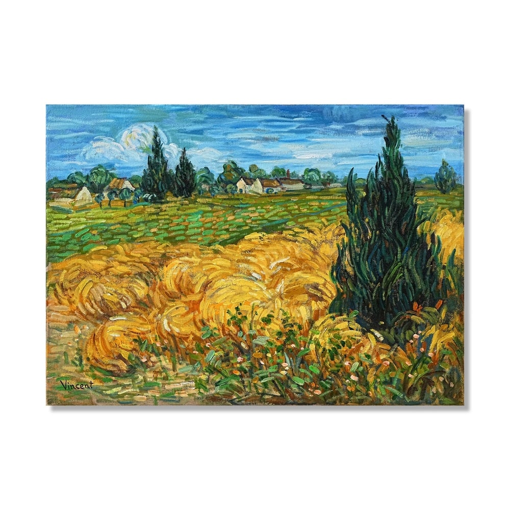 VINCENT VAN GOGH (1853-1890), ATTRIBUTED TO, OIL ON CANVAS: Signed (lower left) Image Dimensions: 19 3/4 x 27 1/2 in (50 x 70 cm) This painting comes with COA. Vincent van Gogh's landscape paintings represent some of the most emotionally charged and visually
