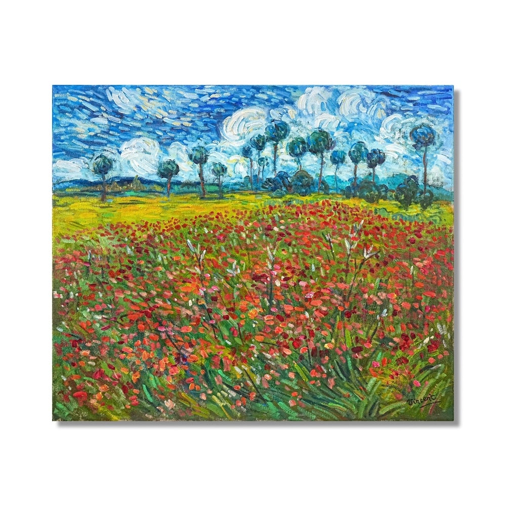 VINCENT VAN GOGH (1853-1890), ATTRIBUTED TO, OIL ON CANVAS: Signed (lower right) Image Dimensions: 24 x 29 in (61 x 73.5 cm) This painting comes with COA. Vincent van Gogh's late landscapes are among the most emotionally resonant expressions of nature in
