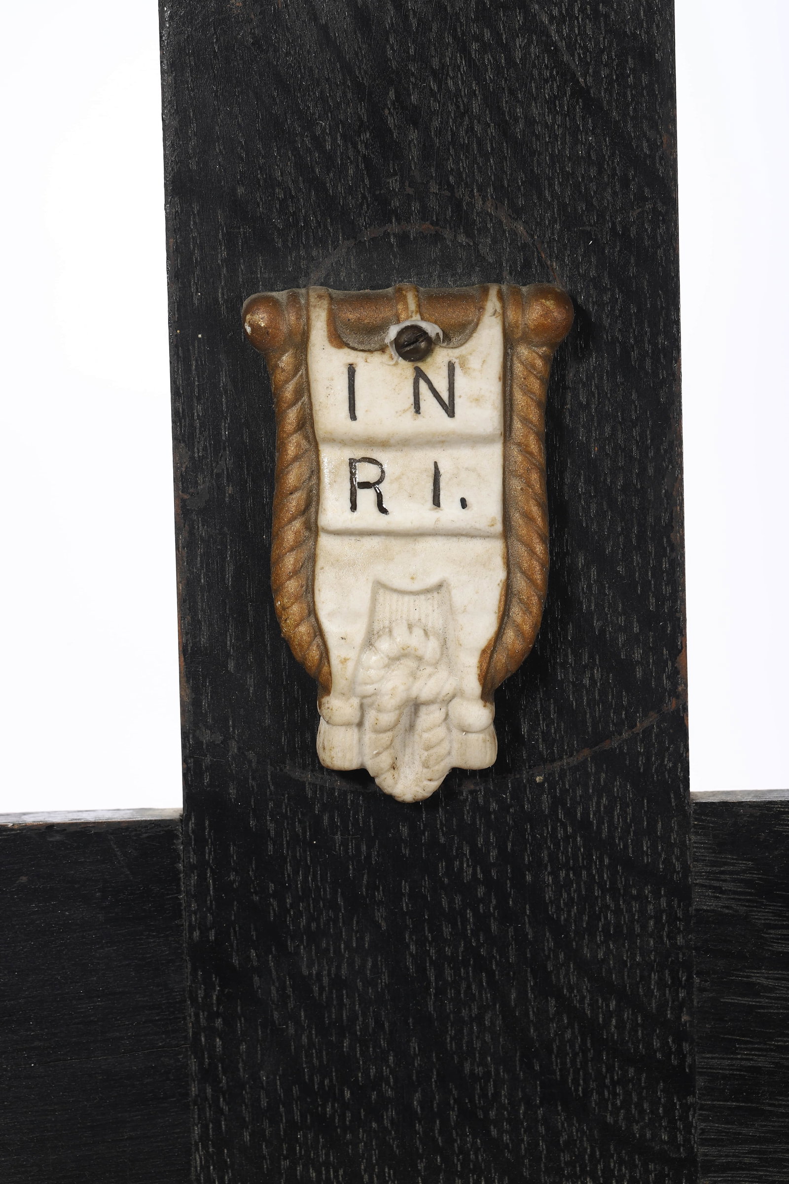 GERMAN SCHOOL, MID-20TH CENTURY - CRUCIFIX WITH SAINT KONRAD MEDALLION. - 3
