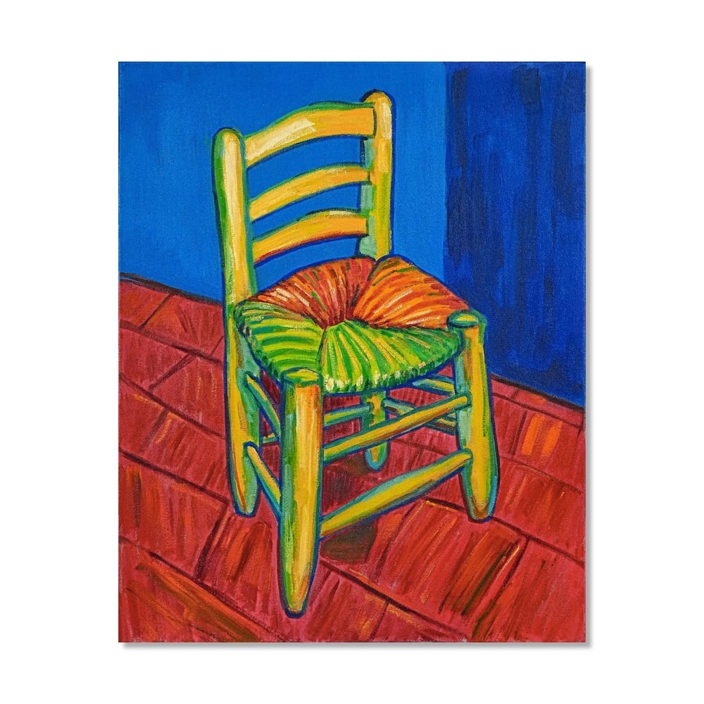 DAVID HOCKNEY (B.1937), ATTRIBUTED TO, ACRYLIC ON CANVAS: Signed (verso) Image Dimensions: 34 1/4 x 27 1/2 in (87 x 70 cm) This painting comes with COA. David Hockney stands as one of the most influential figures in postwar British and international art, who