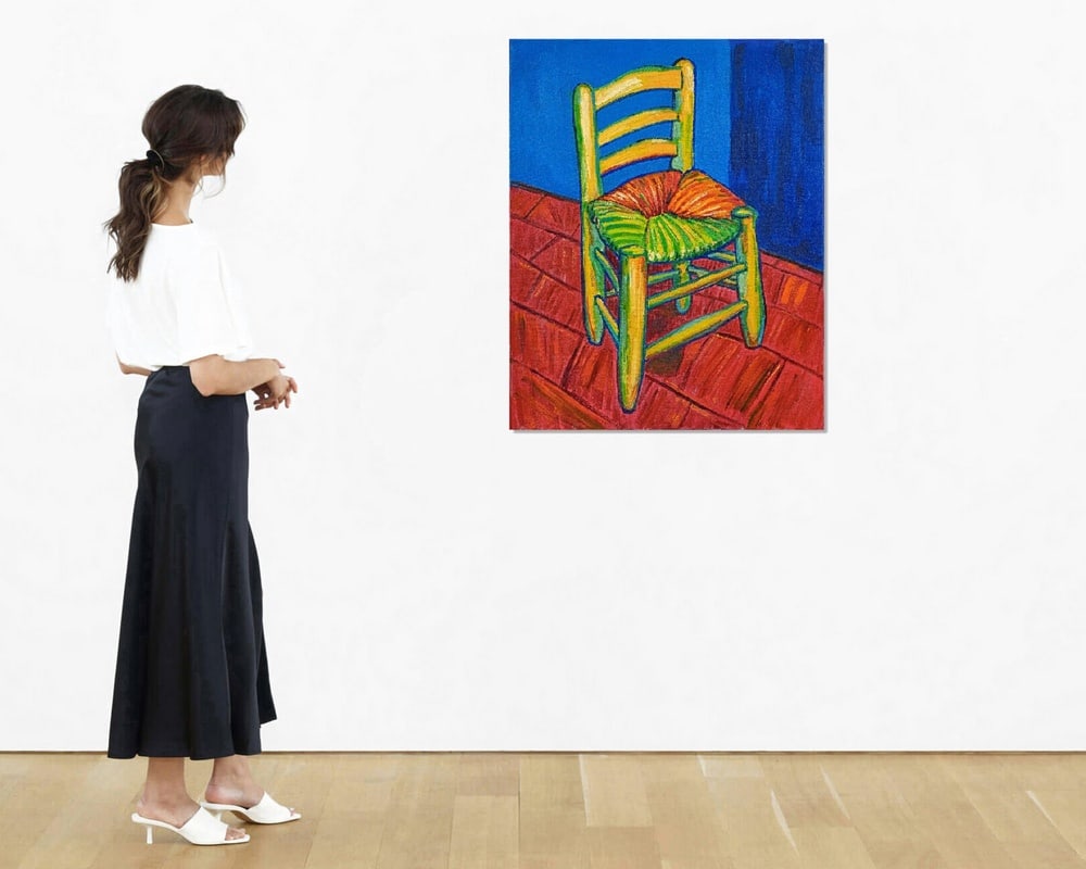 DAVID HOCKNEY (B.1937), ATTRIBUTED TO, ACRYLIC ON CANVAS - 2