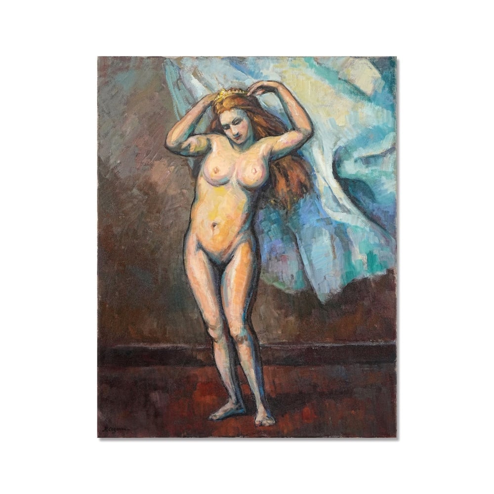 PAUL CÉZANNE (1839-1906), ATTRIBUTED TO, OIL ON CANVAS: Signed (lower left) Image Dimensions: 92 x 71 cm (36 1/4 x 28 in) Paul Cezanne was a pivotal figure in the transition from 19th-century Impressionism to the revolutionary modernist movements of the 20