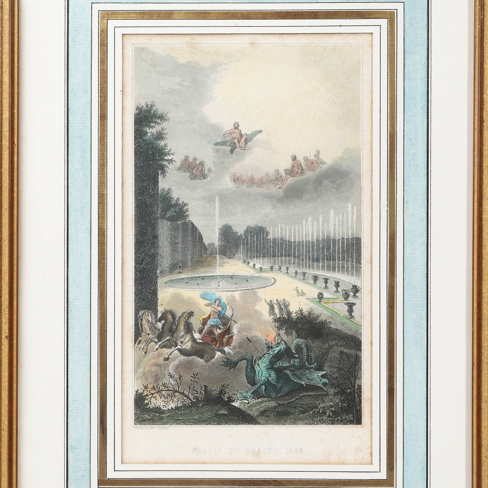 A PAIR OF HAND-COLORED MYTHOLOGICAL ENGRAVINGS - 10