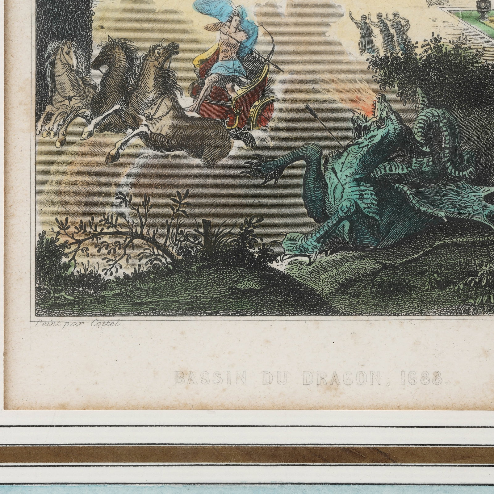 A PAIR OF HAND-COLORED MYTHOLOGICAL ENGRAVINGS - 11