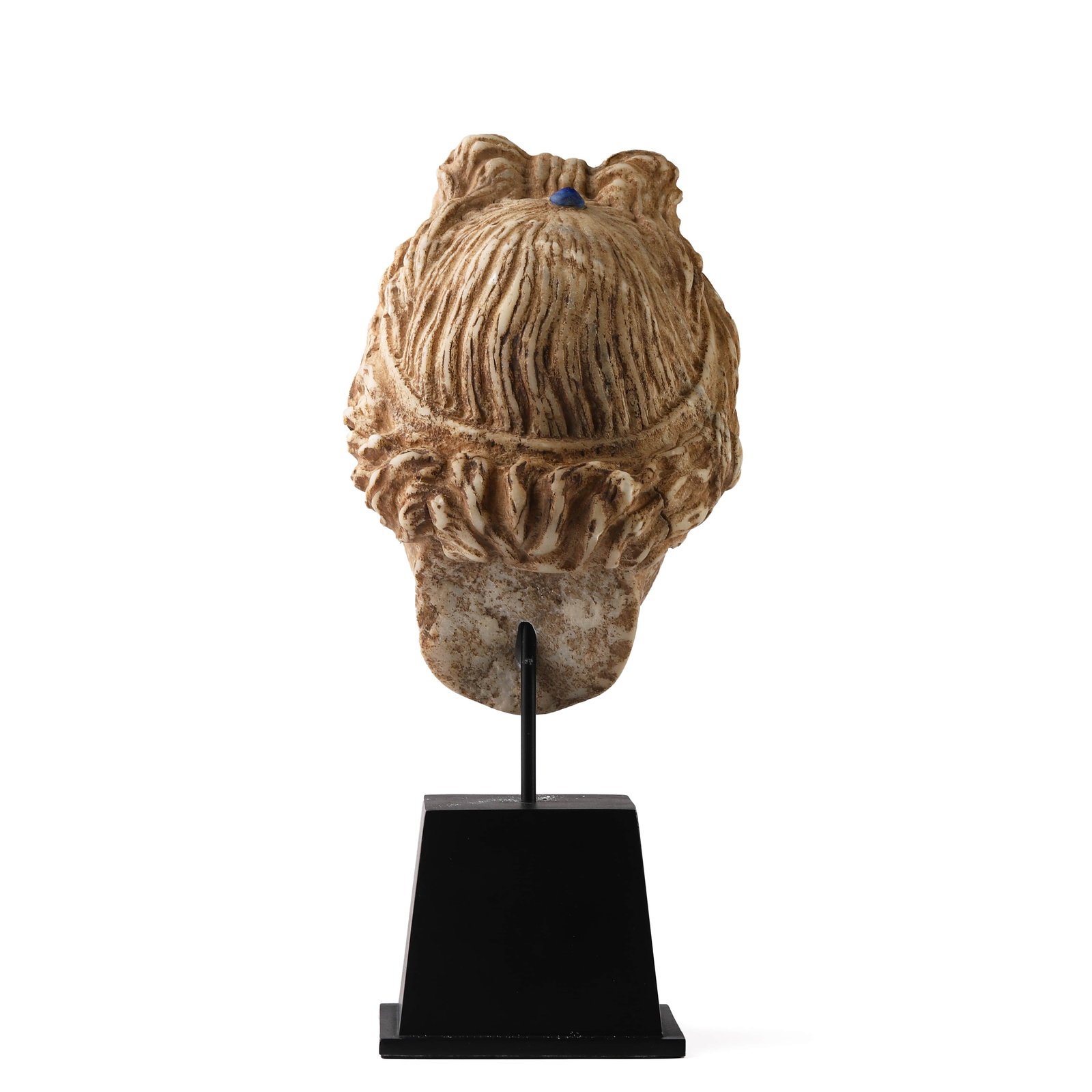 A STONE RELIEF MEDALLION WITH PROFILE OF A BEARDED MAN - 6