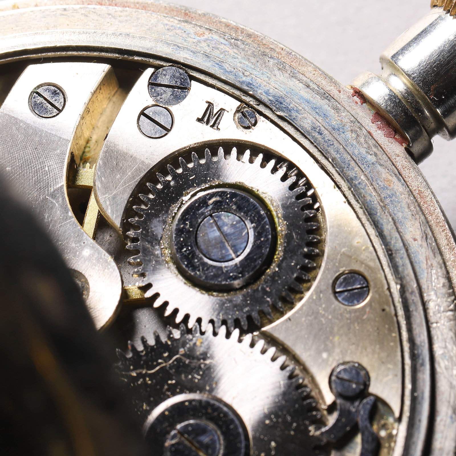 DOXA 8-DAY POCKET WATCH MOUNTED IN A CUSTOM WOODEN DESK STAND - 12