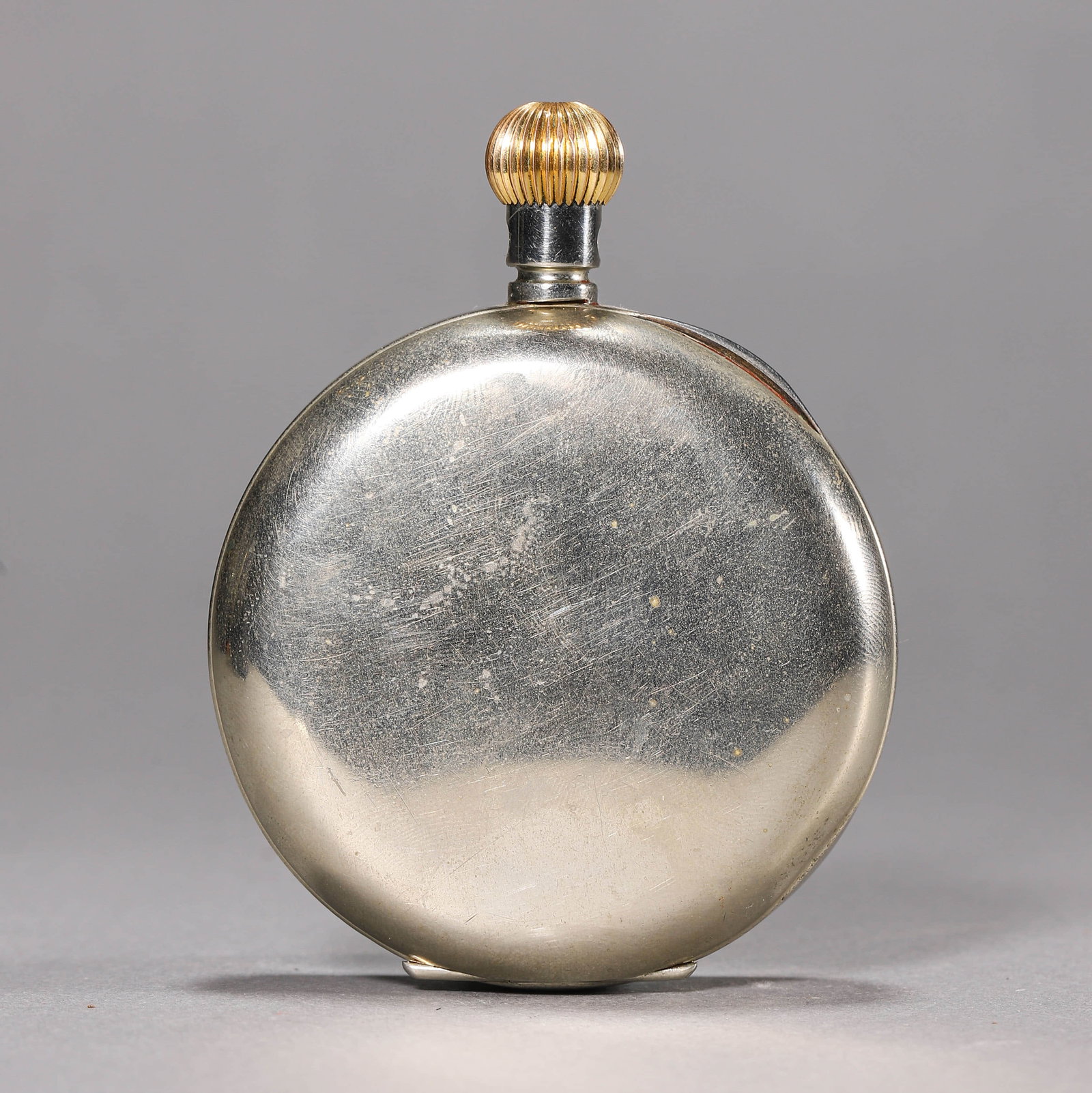 DOXA 8-DAY POCKET WATCH MOUNTED IN A CUSTOM WOODEN DESK STAND - 8