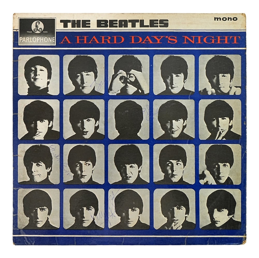 THE BEATLES FULLY SIGNED "A HARD DAY'S NIGHT" UK LP - 2