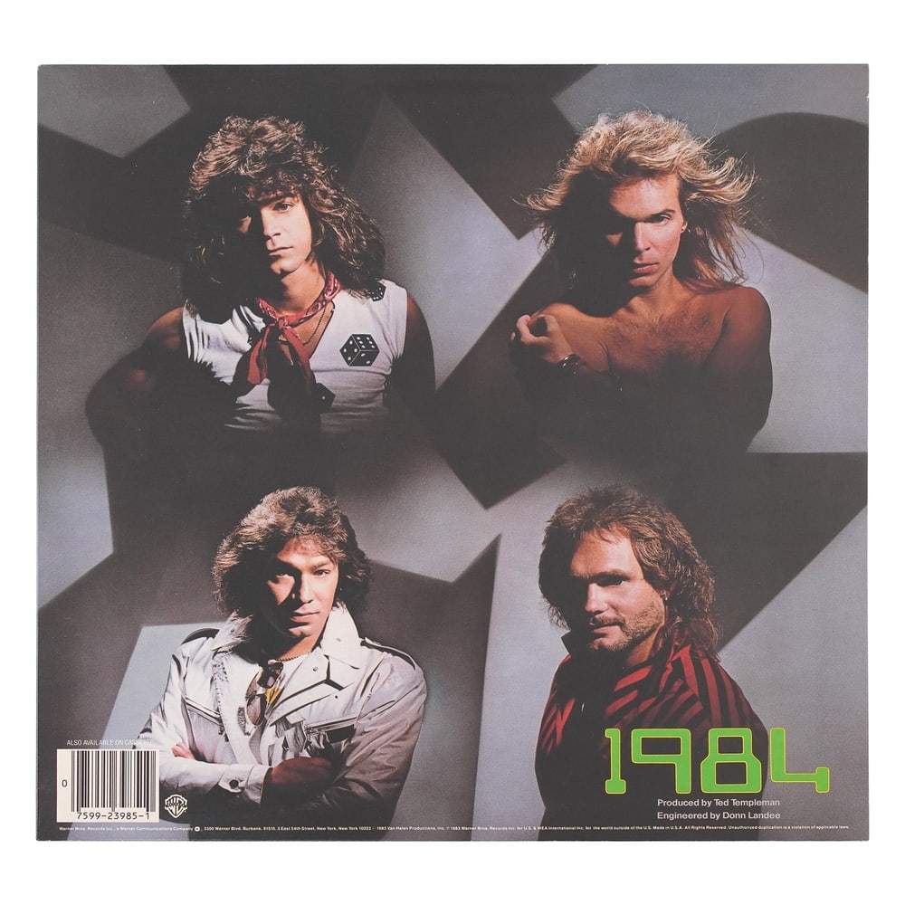 VAN HALEN, FULLY SIGNED "1984" LP - 2